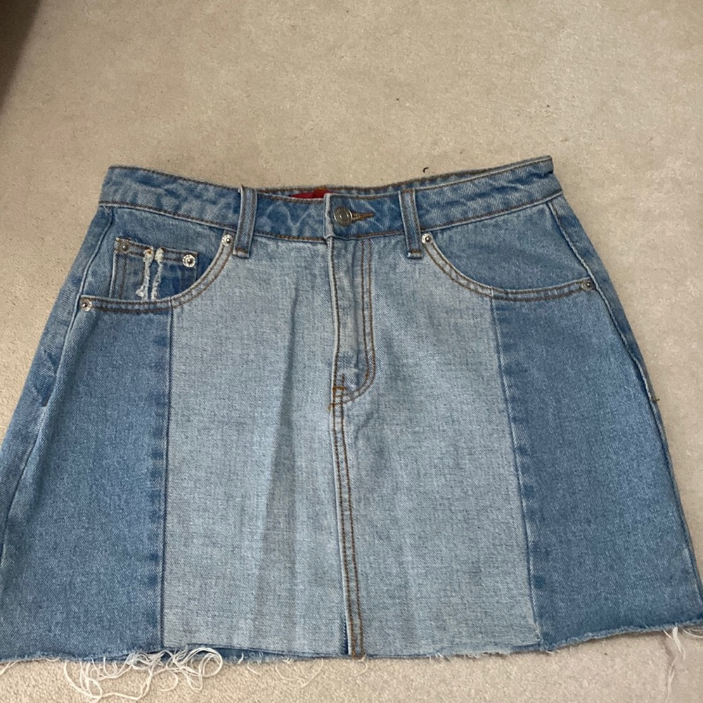 Signature8 denim skirt